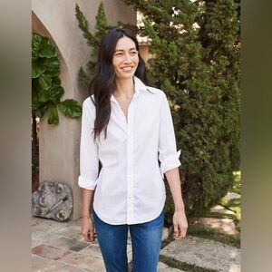 Frank & Eileen “Frank” button up shirt, white, size S